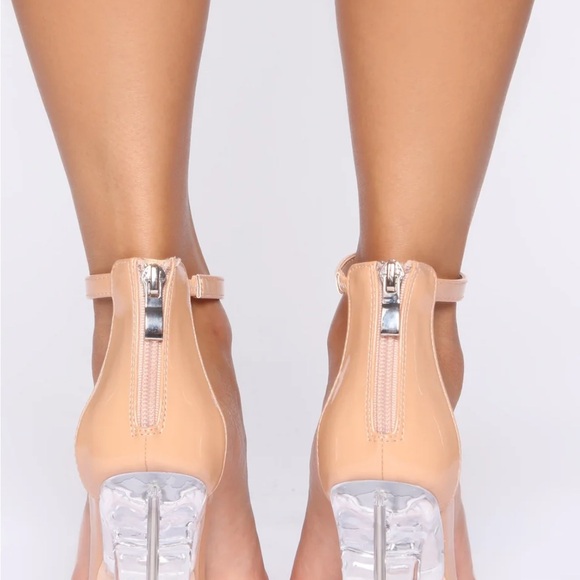 Fashion nova really hope so healed nude sandals size 8.5M - Picture 2 of 12